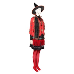 Hocus Pocus Adulte Dani Dennison Jupe Manteau Chapeau Cosplay Costume Halloween Carnival