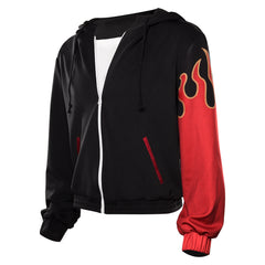Tekken: Bloodline Kazama Jin Sweat à Capuche Noir Cosplay Costume Carnaval