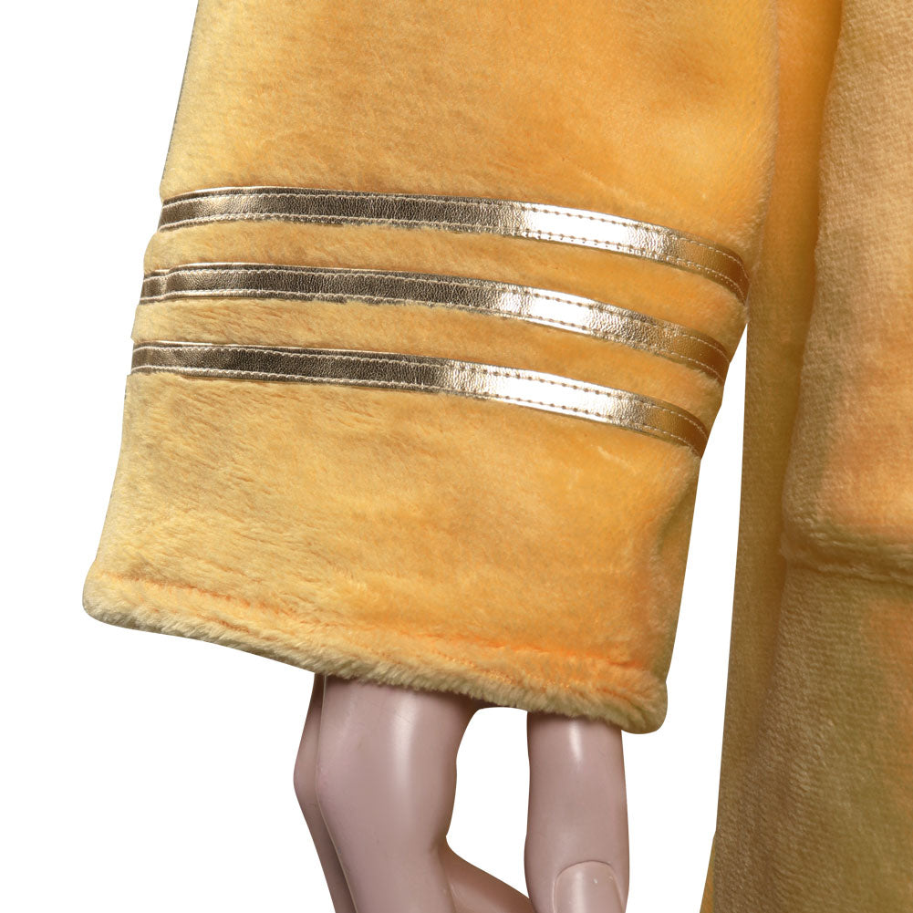 Star Trek Captain Pike Peignoir De Bain Jaune Cosplay Costume Carnaval