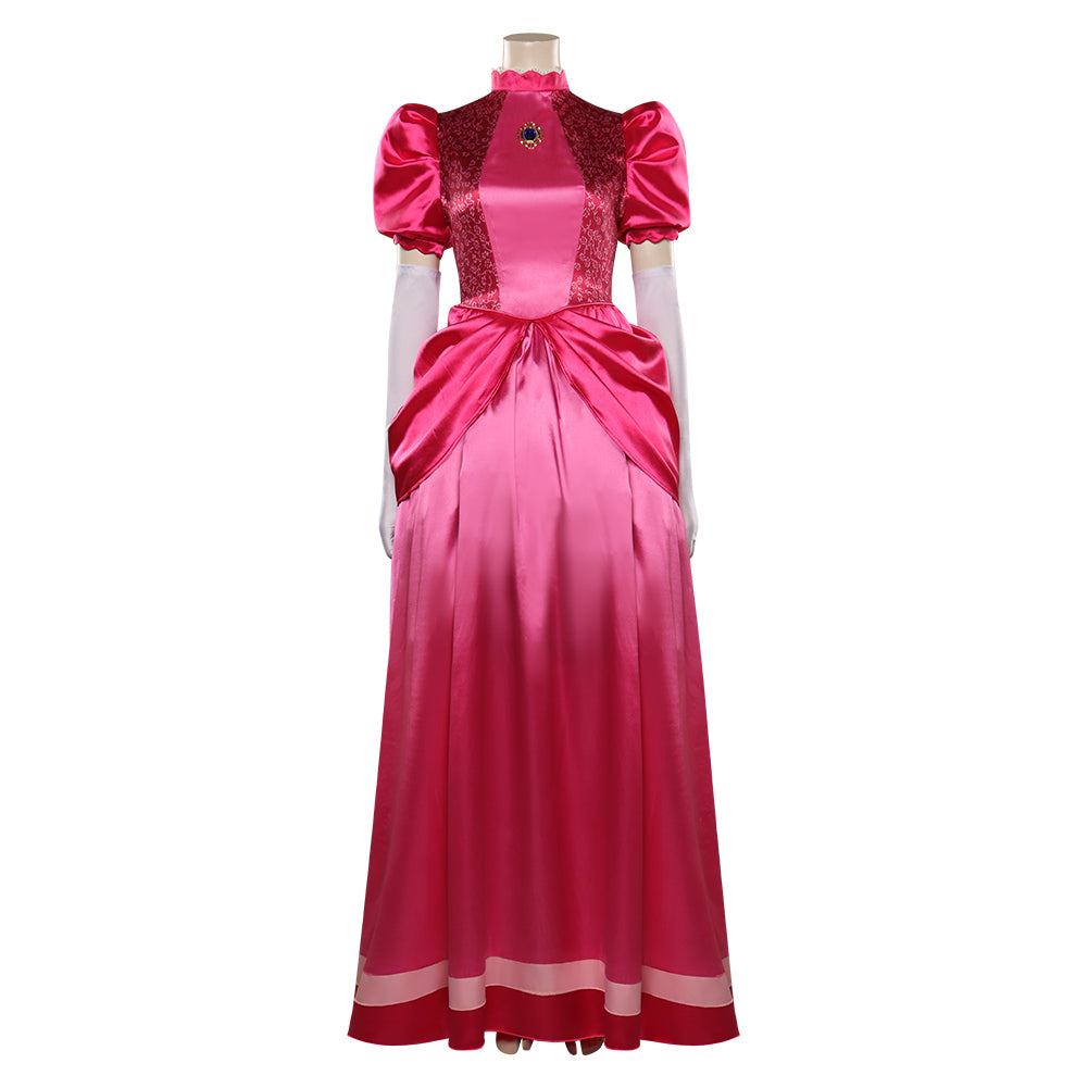 Film Adulte Super Mario Peach Ensemble Cosplay Costume Carnaval