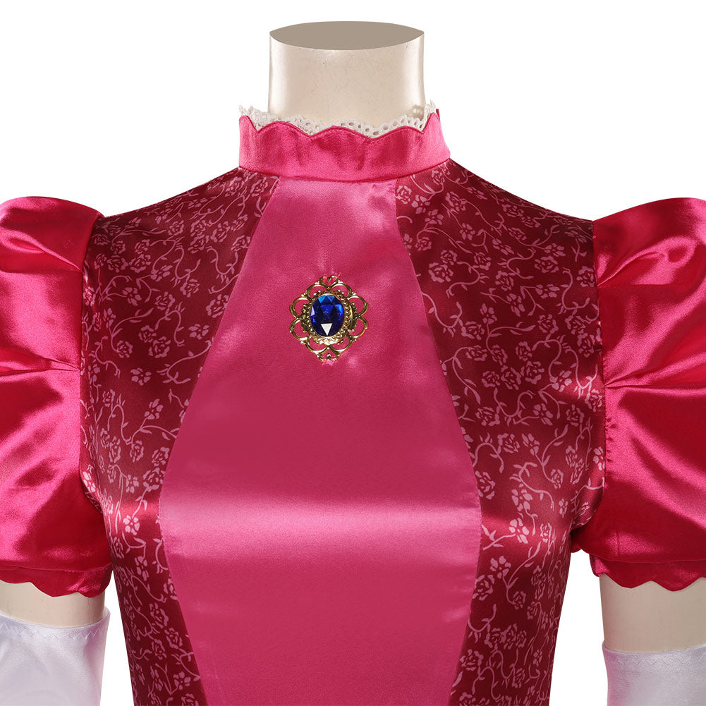 Film Adulte Super Mario Peach Ensemble Cosplay Costume Carnaval