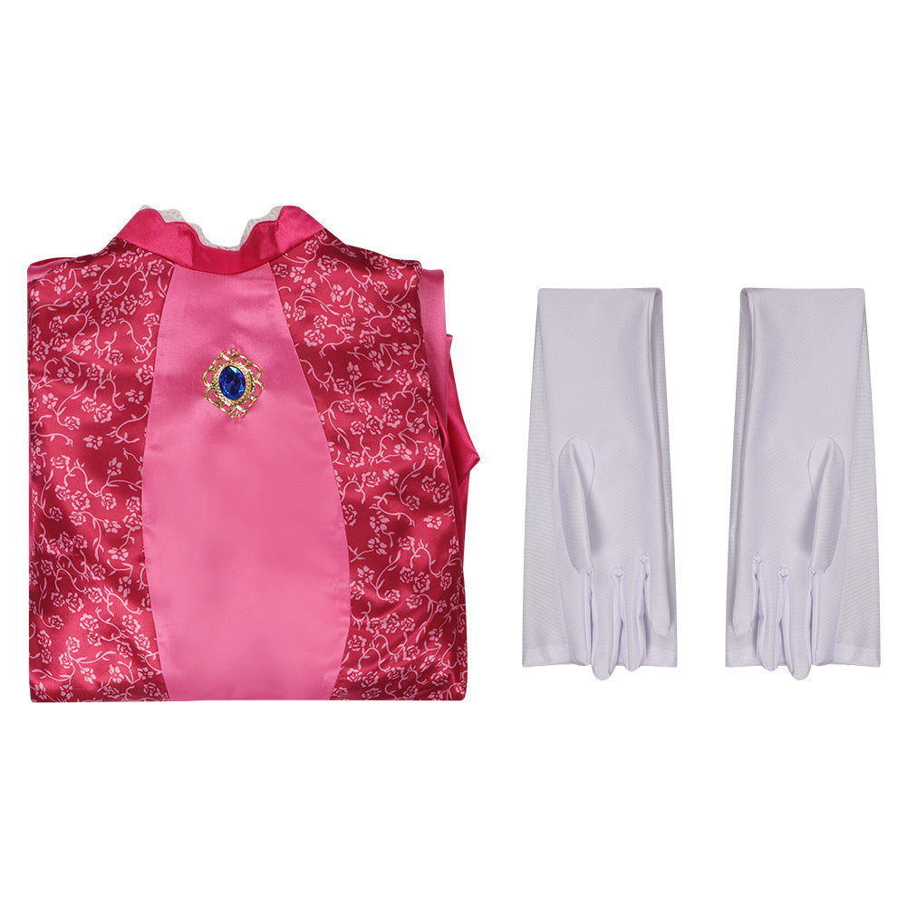 Film Adulte Super Mario Peach Ensemble Cosplay Costume Carnaval