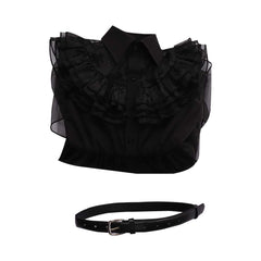 Enfant La Famille Addams 2 Mercredi Boule Noir Robe Cosplay Costume Carnaval