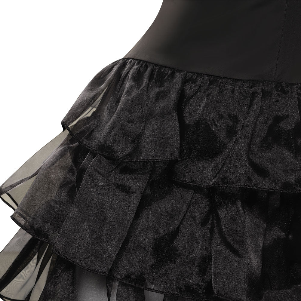 Wednesday Addams Wednesday Robe Design Original Combinaison Cosplay Costume Carnaval