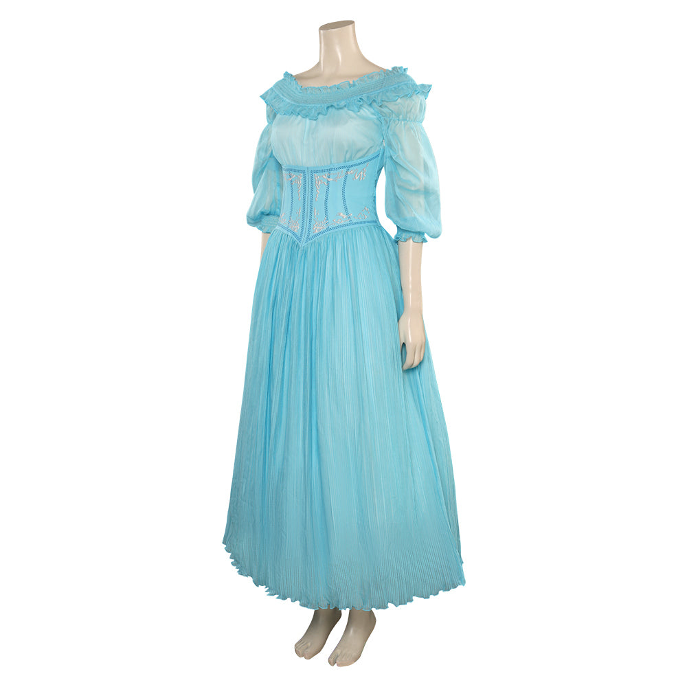 Film La Petite Sirène The Little Mermaid Ariel Bleu Robe Cosplay Costume