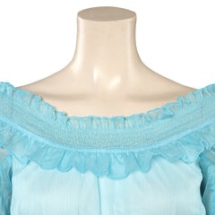 Film La Petite Sirène The Little Mermaid Ariel Bleu Robe Cosplay Costume