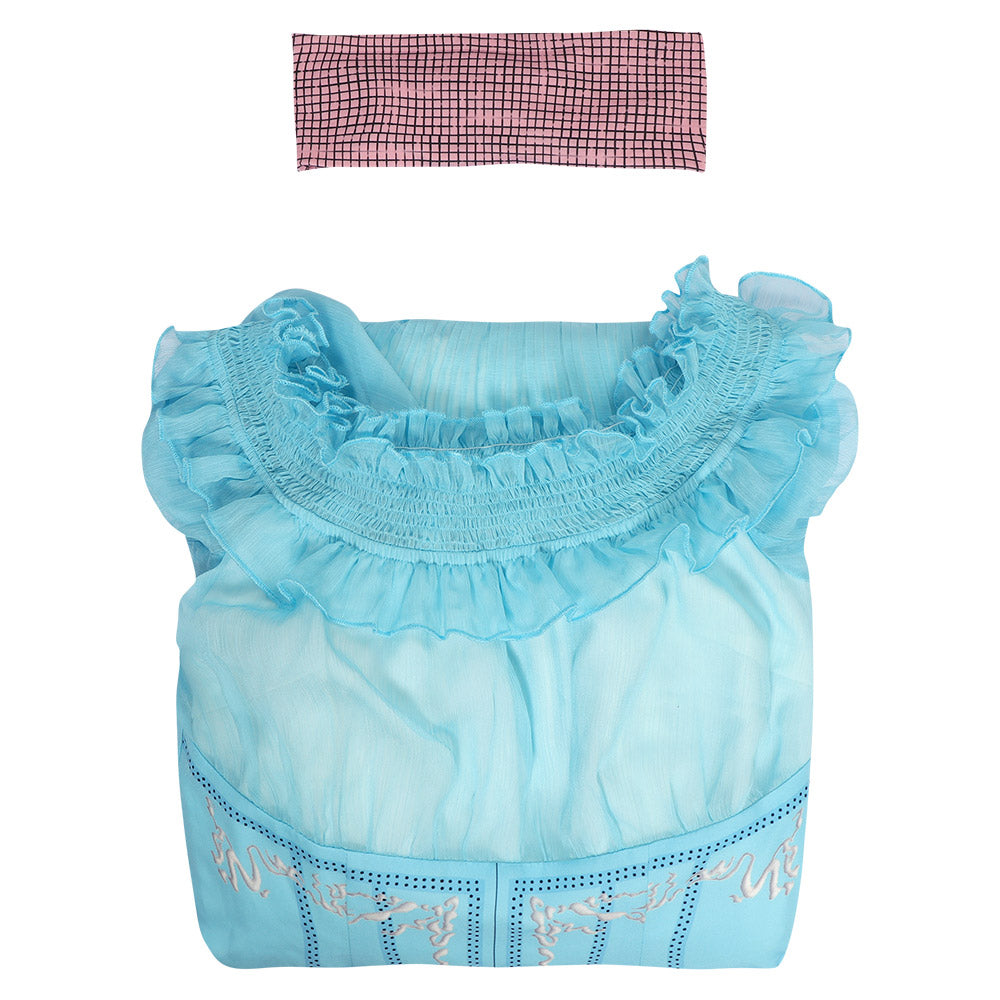 Film La Petite Sirène The Little Mermaid Ariel Bleu Robe Cosplay Costume