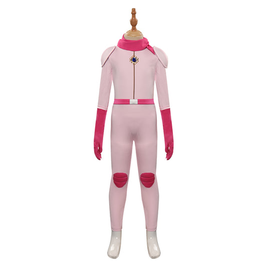 Enfant Super Mario Bros Princesse Peach Combinaison Cosplay Costume