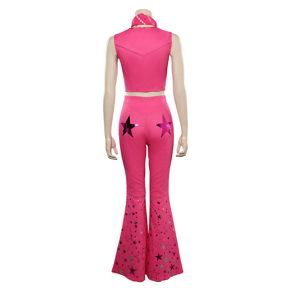 2023 Film Barbie Barbie Cow-boy Rose Cosplay Costume Carnaval