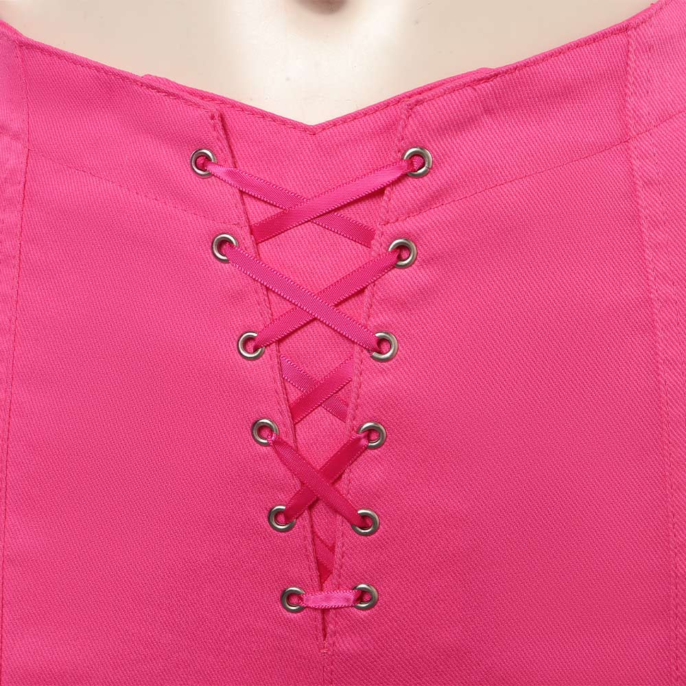 2023 Film Barbie Barbie Cow-boy Rose Cosplay Costume Carnaval