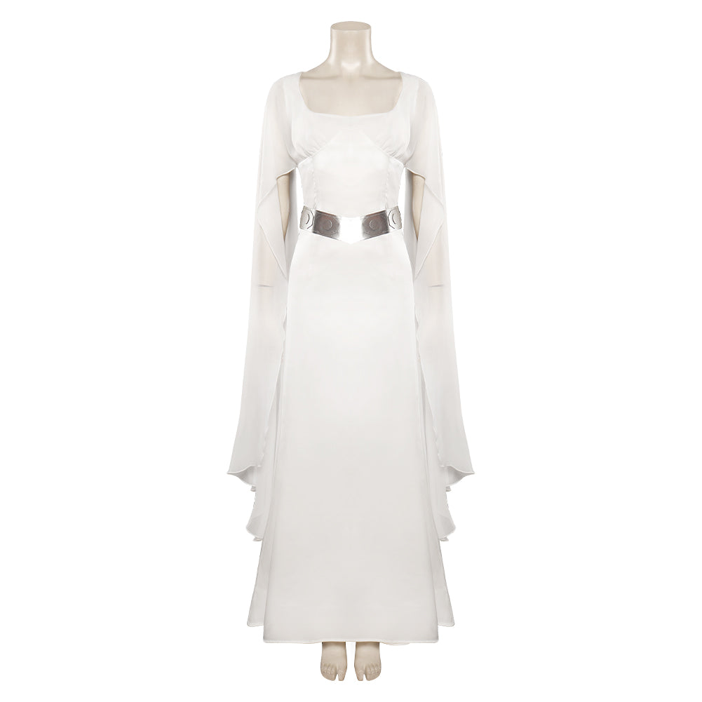 Star Wars Leia Organa Solo Blanc Tenue Cosplay Costume