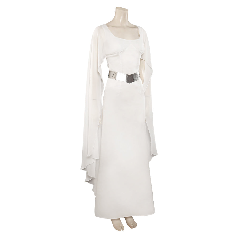 Star Wars Leia Organa Solo Blanc Tenue Cosplay Costume