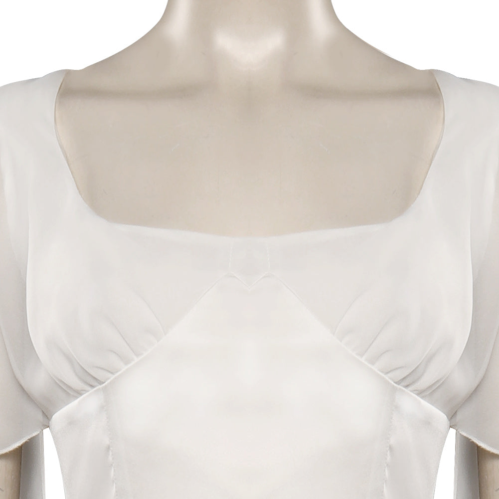 Star Wars Leia Organa Solo Blanc Tenue Cosplay Costume