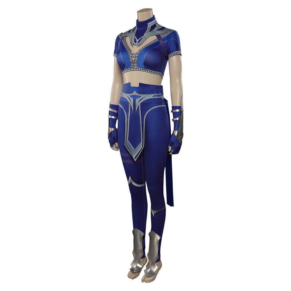 Mortal Kombat MK Kitana Jeu Cosplay Costume Halloween Carnaval