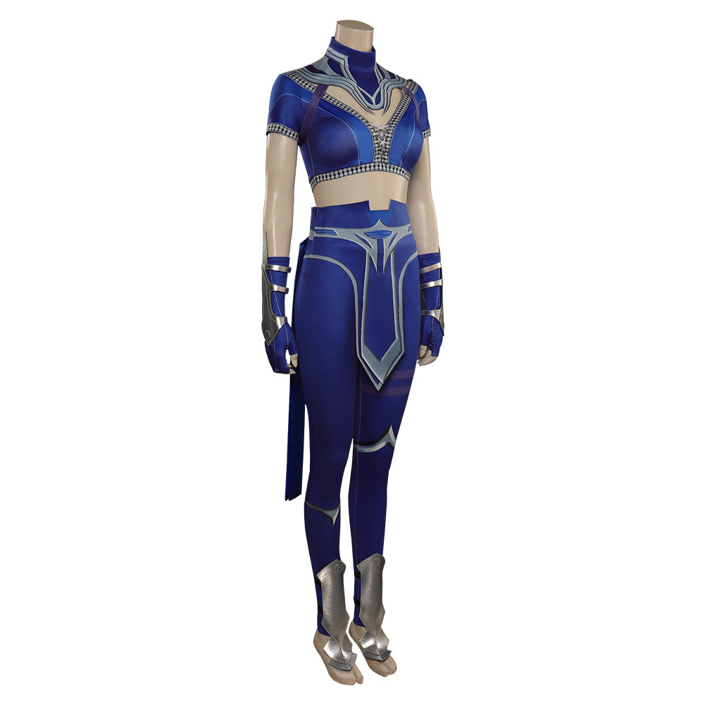 Mortal Kombat MK Kitana Jeu Cosplay Costume Halloween Carnaval