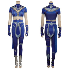 Mortal Kombat MK Kitana Jeu Cosplay Costume Halloween Carnaval