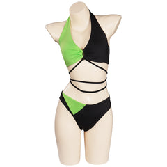 Kim Possible Shego Maillot De Bain Deux Piece cosplay Costume