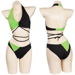 Kim Possible Shego Maillot De Bain Deux Piece cosplay Costume