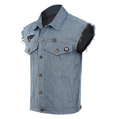 Stranger Things 4 Homme Steve Harrington Cowboy Gilet Veste Cosplay Costume