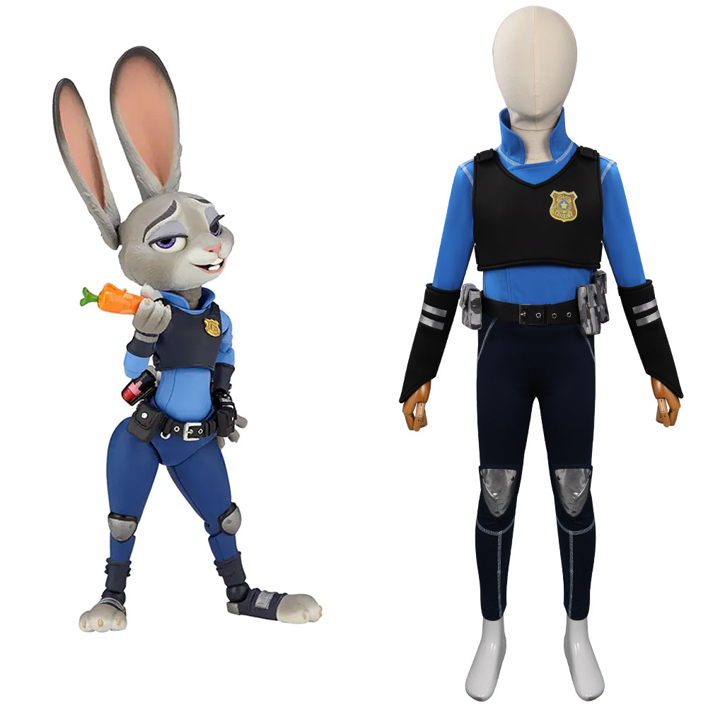 Costume d'enfant en uniforme de police de police Costume de cosplay