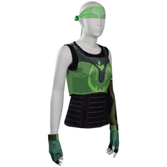 Valorant Skye Top Foulard Manches Cosplay Costume Carnival Halloween