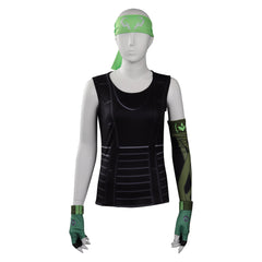 Valorant Skye Top Foulard Manches Cosplay Costume Carnival Halloween