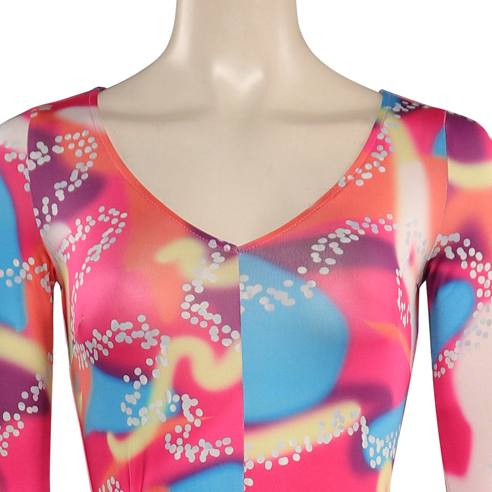 Film Barbie Design Original Rose Combinaison Costume Carnaval