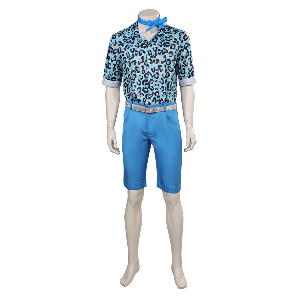 2023 Film Barbie Ken Uniform Bleu Emsemble Cosplay Costume