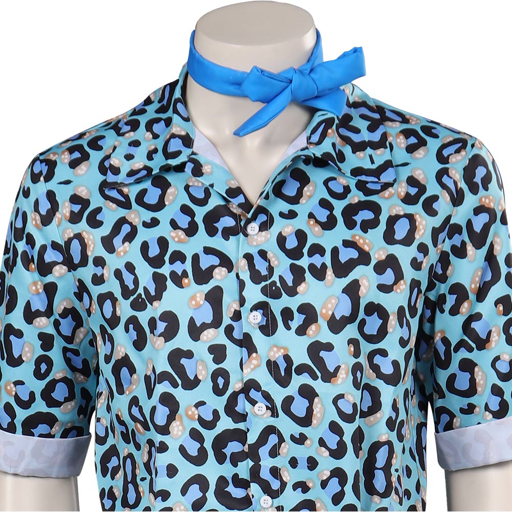 2023 Film Barbie Ken Uniform Bleu Emsemble Cosplay Costume