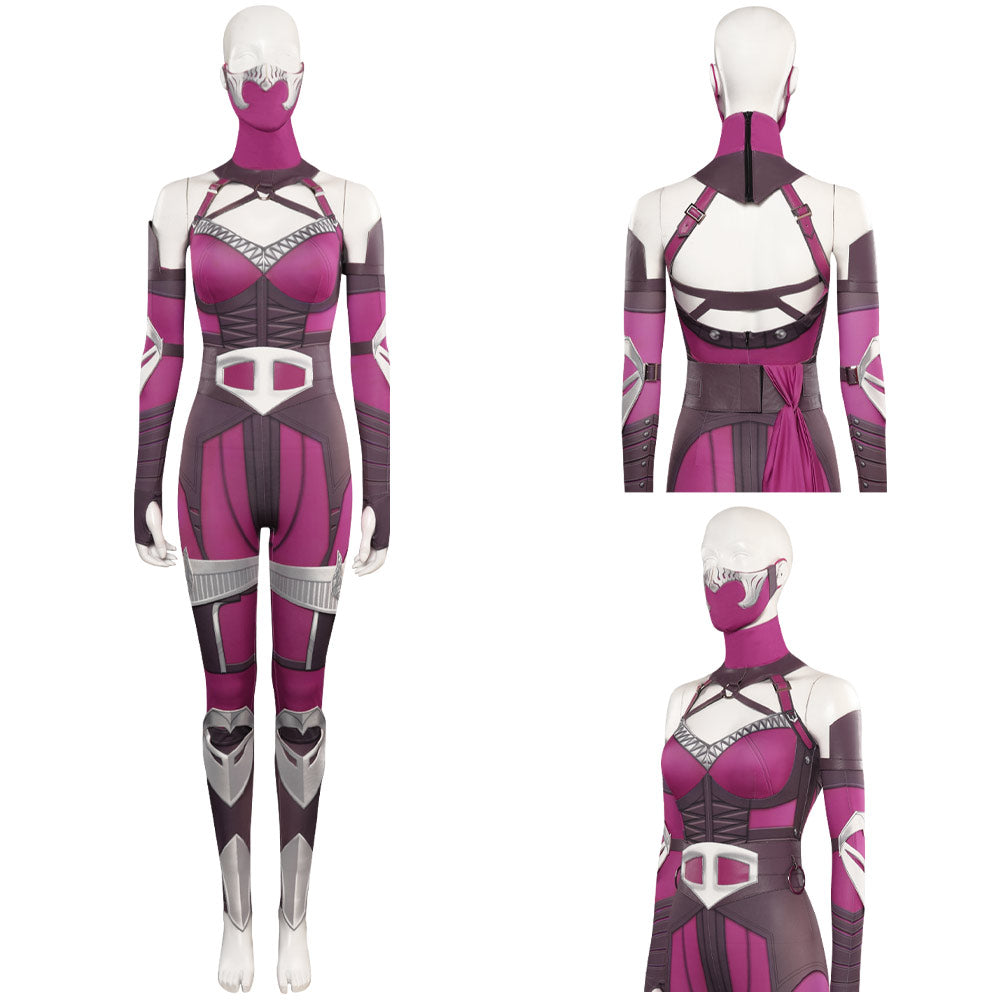 Mortal Kombat Milenna Tenue Jeu Cosplay Costume