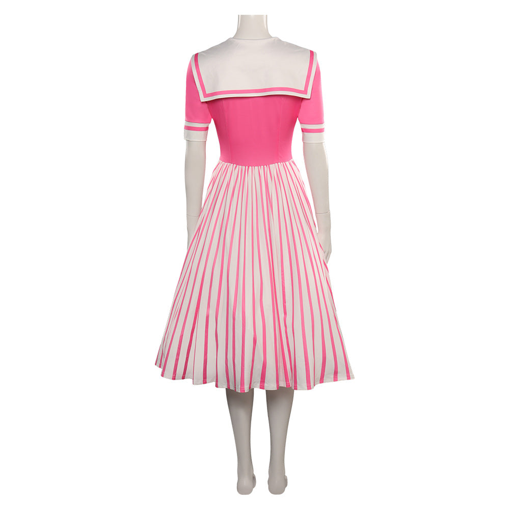 2023 Film Barbie Barbie Skipper Robe Rose Cosplay Costume Carnaval