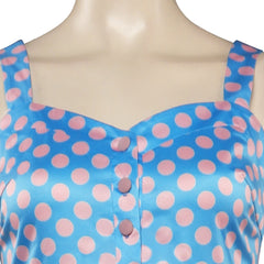 2023 Film Barbie Gloria Robe Bleu Ensemble Cosplay Costume