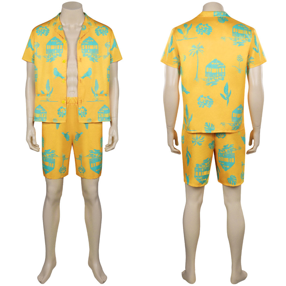 2023 Film Barbie Ken Ensemble de T-shirts de Plage Cosplay Costume