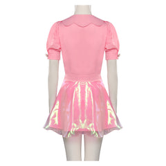 2023 Film Barbie T-shirt Rose Robe Cosplay Costume Carnaval