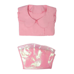 2023 Film Barbie T-shirt Rose Robe Cosplay Costume Carnaval