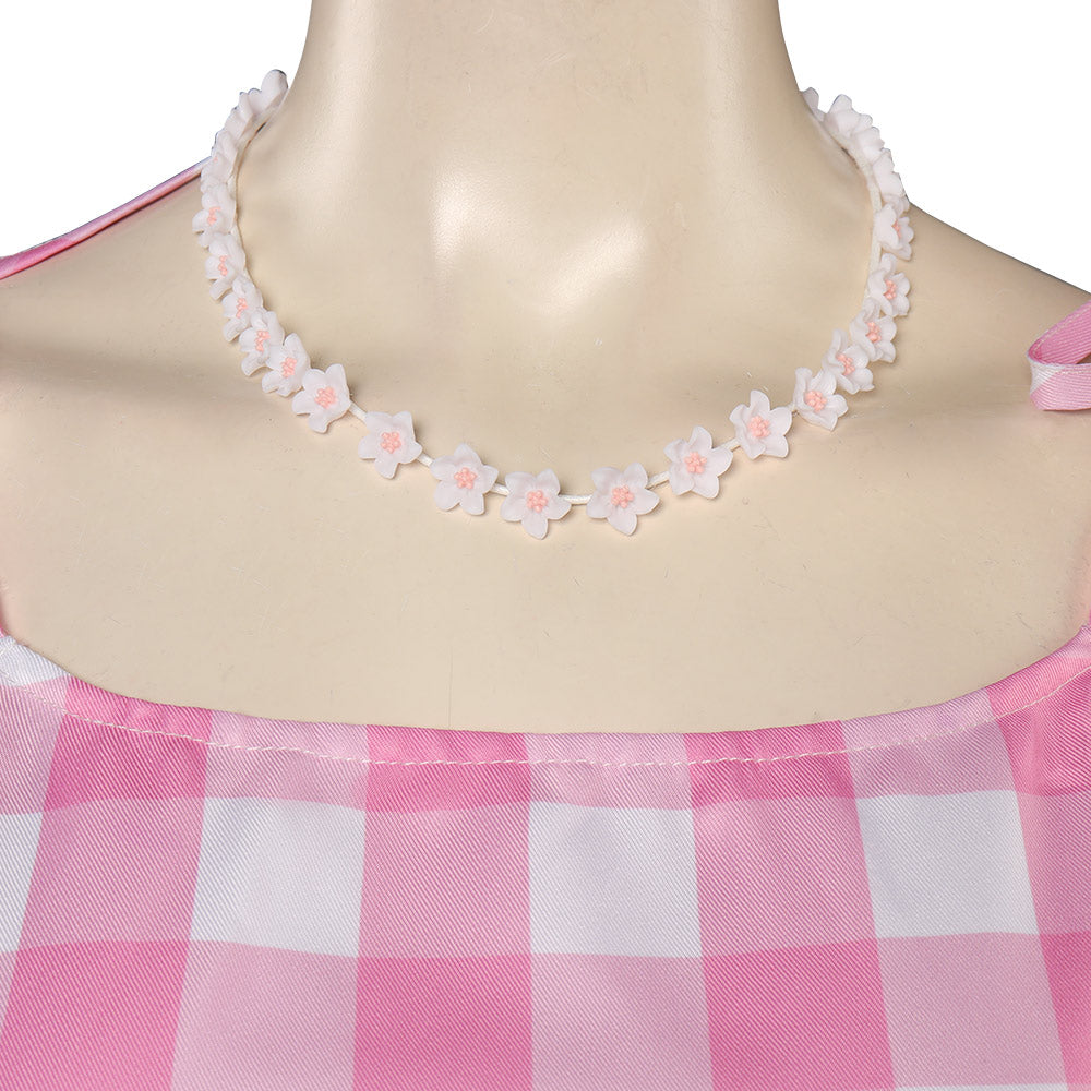 2023 Film Enfant Barbie Ensemble Robe Rose Cosplay Costume Carnaval