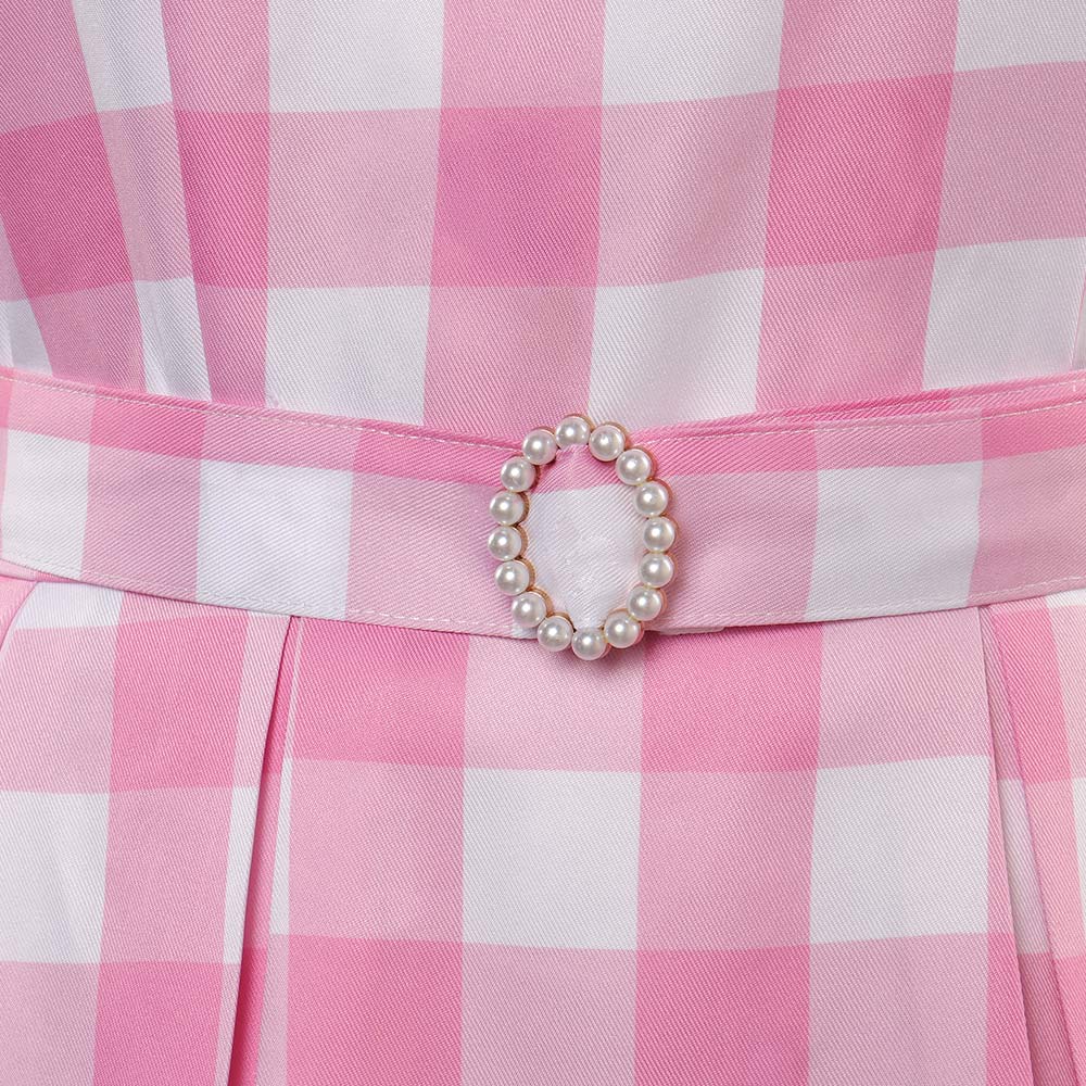 2023 Film Enfant Barbie Ensemble Robe Rose Cosplay Costume Carnaval