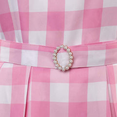 2023 Film Enfant Barbie Ensemble Robe Rose Cosplay Costume Carnaval