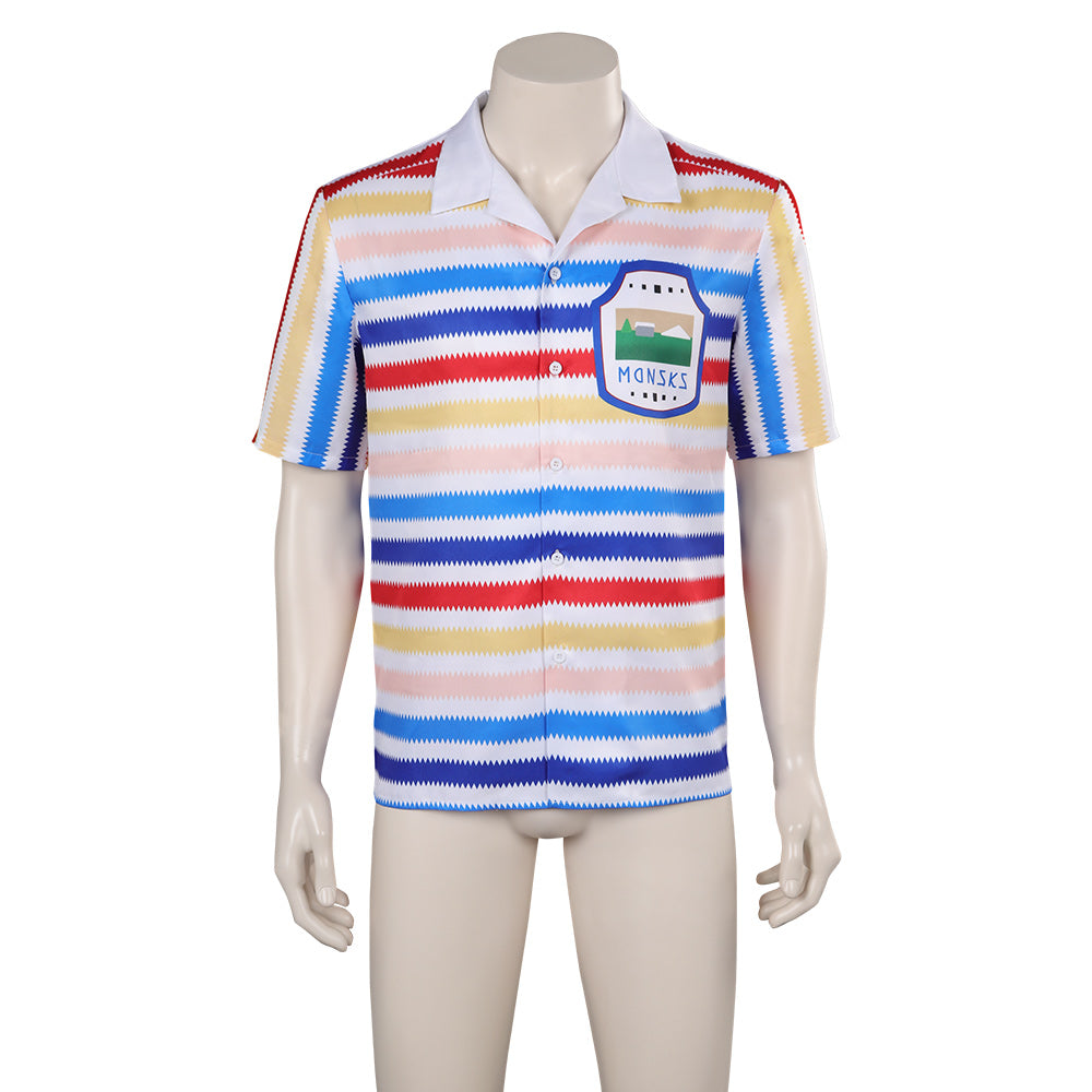 Adulte Barbie 1964 Ken Rayures arc-en-ciel Chemise Cosplay Costume