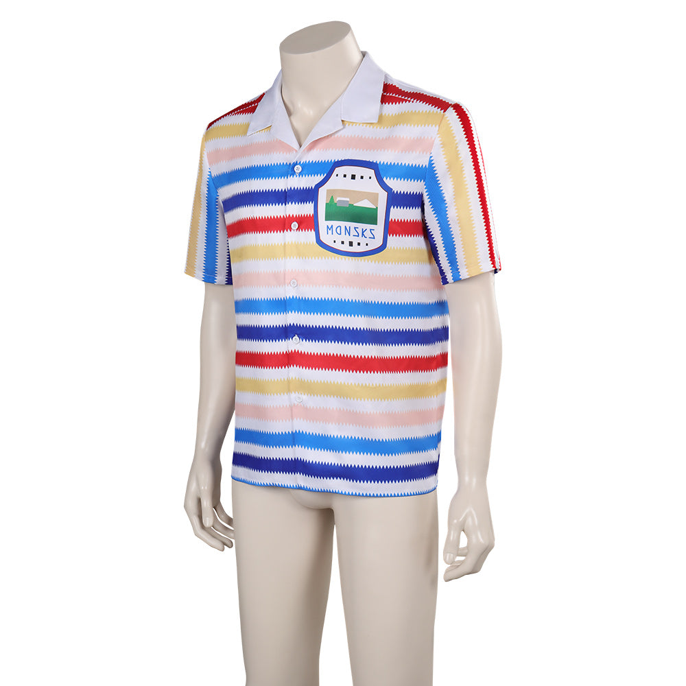 Adulte Barbie 1964 Ken Rayures arc-en-ciel Chemise Cosplay Costume