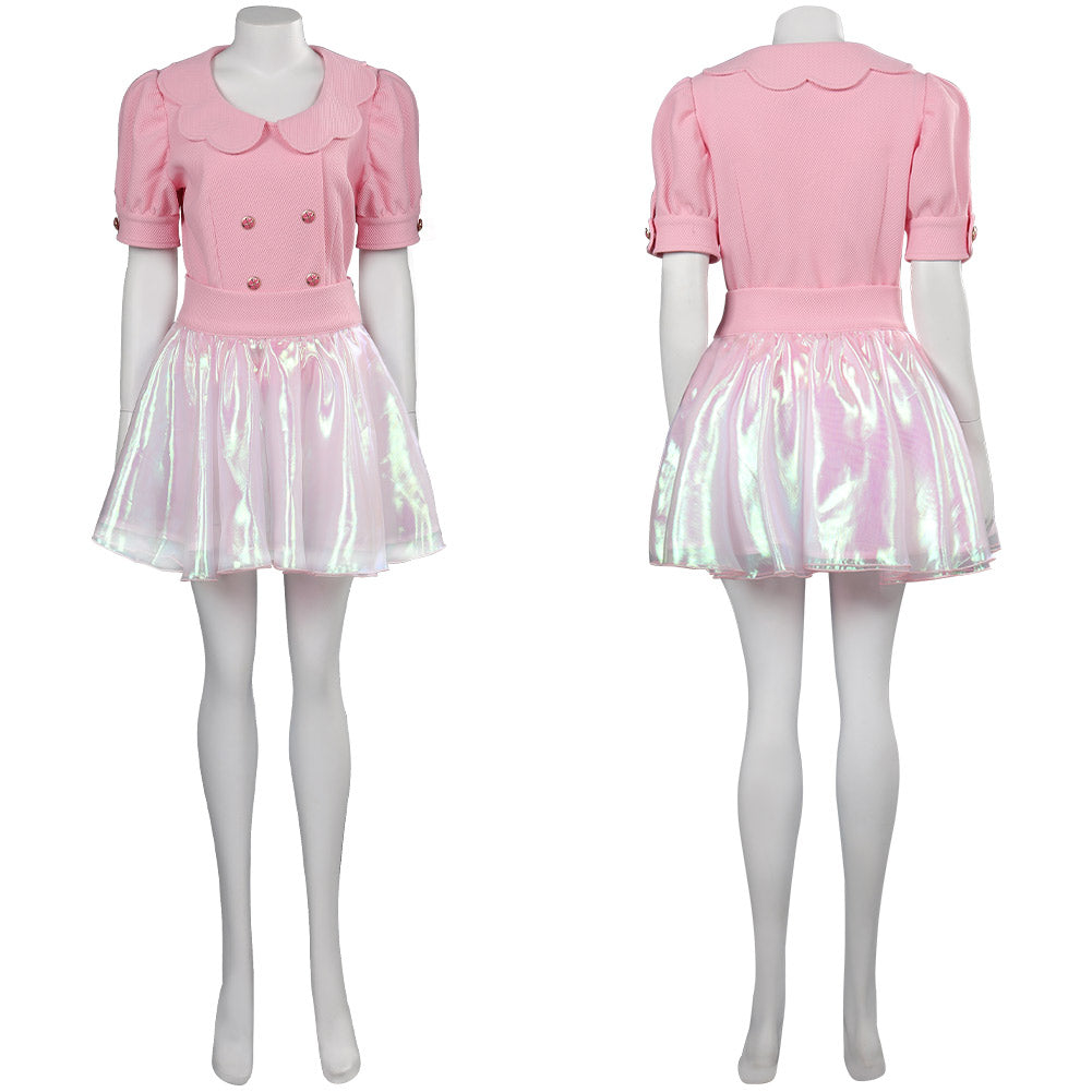 Film Barbie Robe Rose Tenue Cosplay Costume