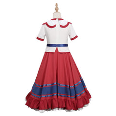 2021 Encanto Filimo Enfant Robe rouge Cosplay Costume