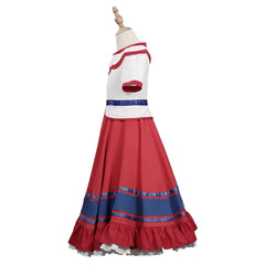2021 Encanto Filimo Enfant Robe rouge Cosplay Costume