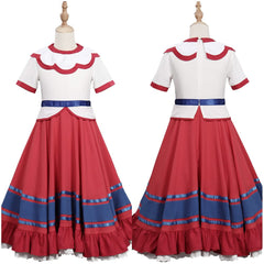 2021 Encanto Filimo Enfant Robe rouge Cosplay Costume