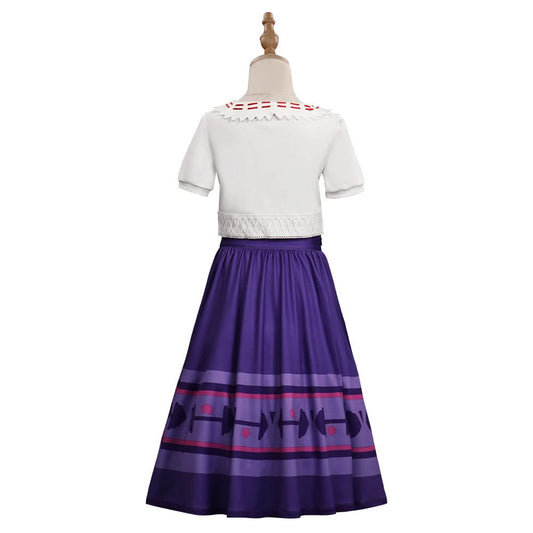 Encanto Luisa Madrigal Enfant Robe Cosplay Costume