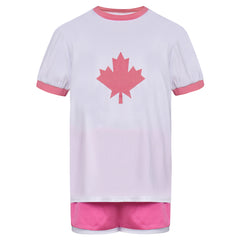 2022 Alerte Rouge Meilin Lee Enfant Pyjamas Cosplay Costume