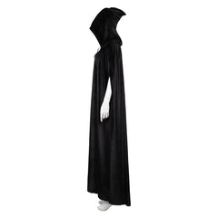 Sorcière Robe Cape Manteau Noir Cosplay Costume Halloween Carnival