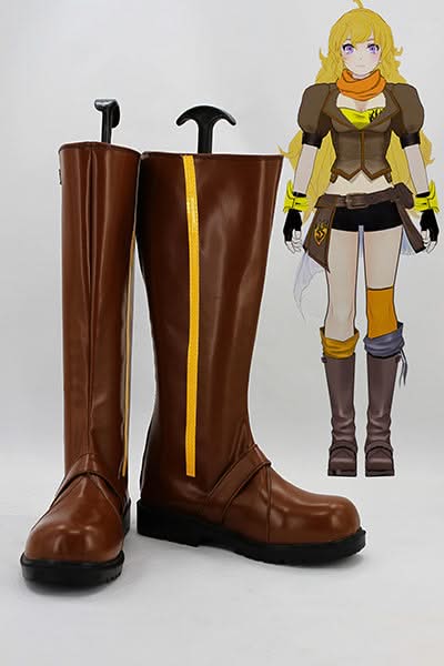 RWBY Yellow Trailer Yang Xiao Long Cosplay Chaussures