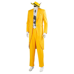 The Mask Jim Carrey Tenue Jaune Halloween Carnaval Cosplay Costume