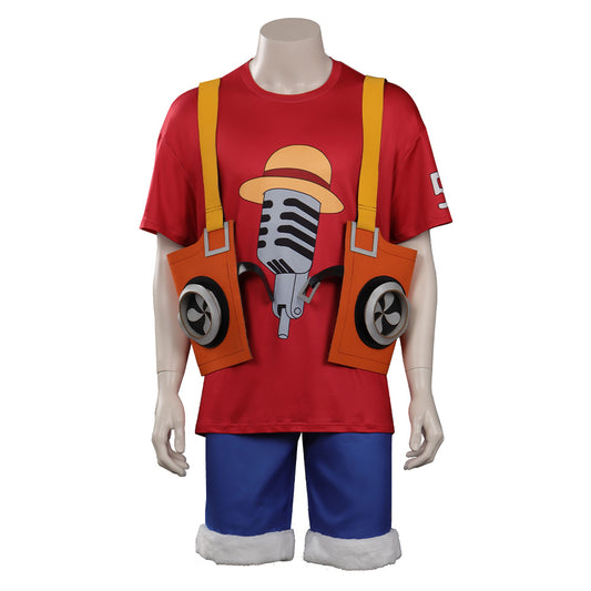 2022 One Piece Red Monkey D. Luffy Cosplay Costume